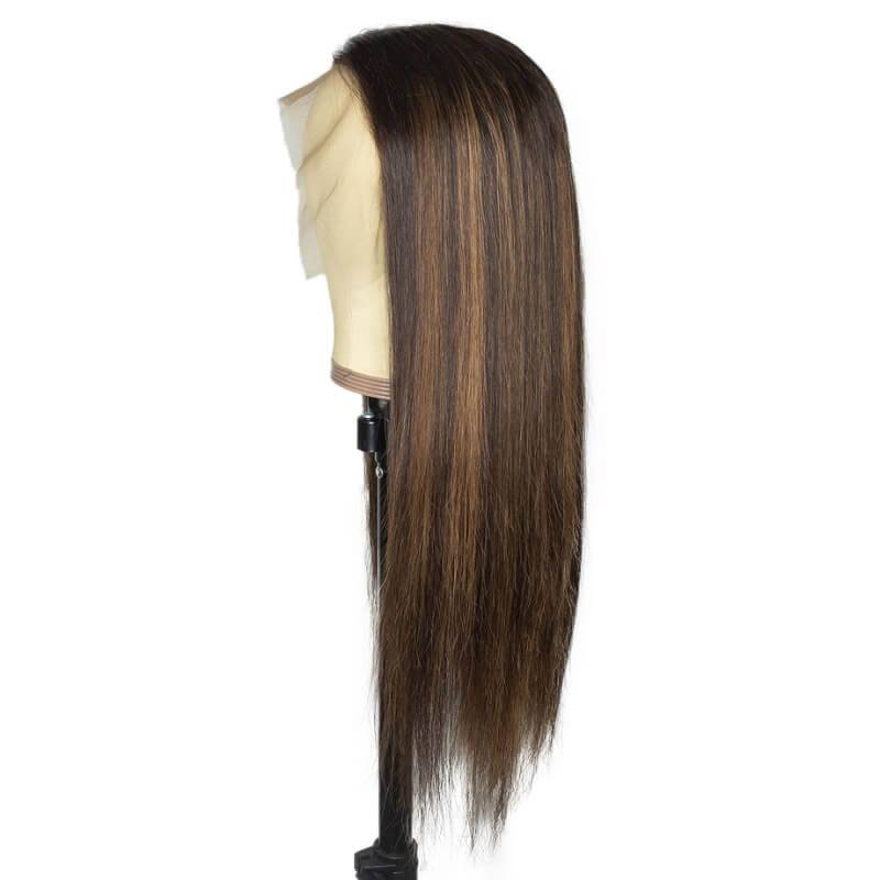 1B/30 Highlight Color 13X4 Lace Wig Silky Straight