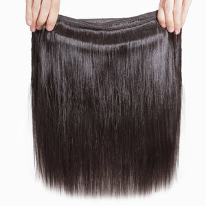 Raw Virgin Hair Weave 3 Bundle Deals Silky Straight