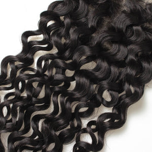Remy Virgin Hair 4x4 Lace Closure Water Wave