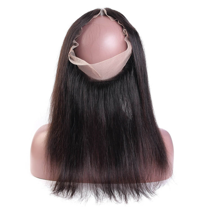 Raw Virgin Hair 360 Transparent Lace Frontal Silky Straight
