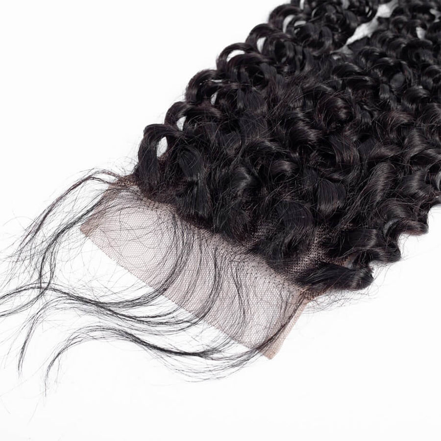 Raw Virgin Hair 4x4 Lace Closure Kinky Curly