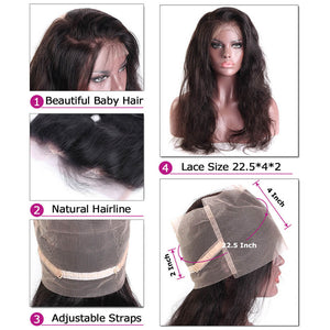 Raw Virgin Hair 360 Transparent Lace Frontal Body Wave