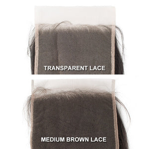 Raw Virgin Hair 6x6 Transparent Lace Closure Silky Straight