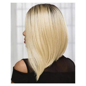 Blonde T Part Lace Bob Wig Silky Straight T1B/613