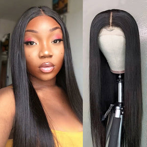 Human Hair Swiss Lace 5x5 HD Lace Wig Silky Straight