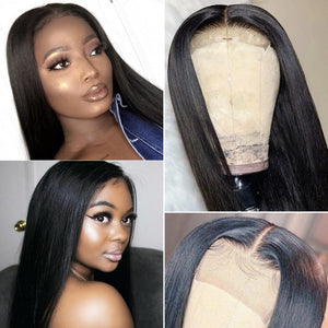 Human Hair Swiss Lace 5x5 HD Lace Wig Silky Straight